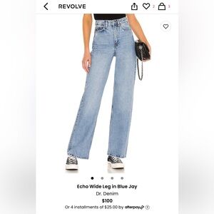 Dr Denim ECHO WIDE LEG IN BLUE JAY